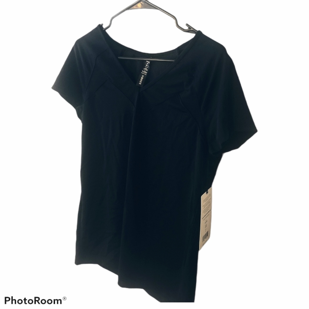 NWT (NEW) XL 90 Degree by Reflex Black Workout Tee